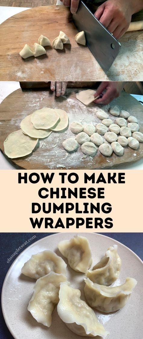 Homemade Chinese Dumplings, Dumplings Recipe Chinese, Homemade Dumplings Recipe, Potstickers Recipe, Chinese Dumpling, Homemade Chinese, Homemade Chinese Food, Wonton Recipes, Homemade Dumplings