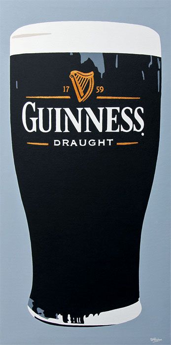 Guinness 20x40 -  large popart painting on canvas painted to order. Beer Drawing, Guinness Draught, Guinness Beer, Beer Quotes, Sell Art Online, Saatchi Online, Sell Art, Selling Art Online, Band Posters