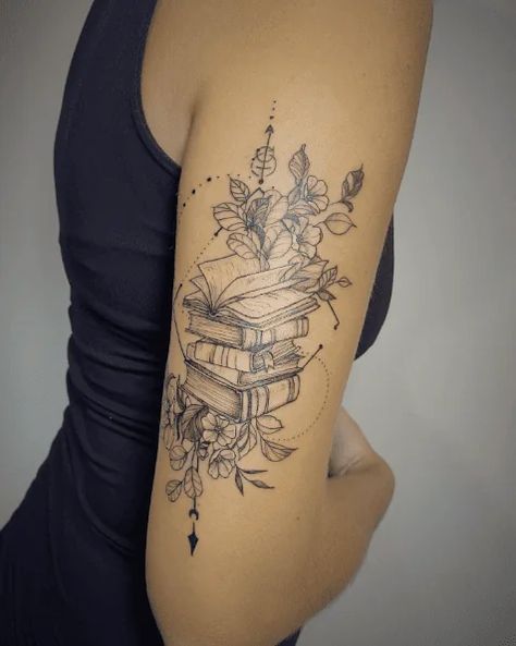 35+ Book Tattoo Ideas That Turn Your Love Of Reading Into Art! Bookworm Tattoo, Reader Tattoo, Book Inspired Tattoos, Reading Tattoo, Book Lover Tattoo, Book Tattoo Ideas, Bookish Tattoos, Literary Tattoos, Love Of Reading