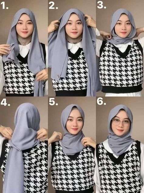 Pasmina Tutorial Simple, Pasmina Tutorial, Turkish Hijab Tutorial, Pashmina Style, Tutorial Hijab Pashmina, Simple Hijab Tutorial, Hijab Simple, Diy Fashion Scarf, Stile Hijab