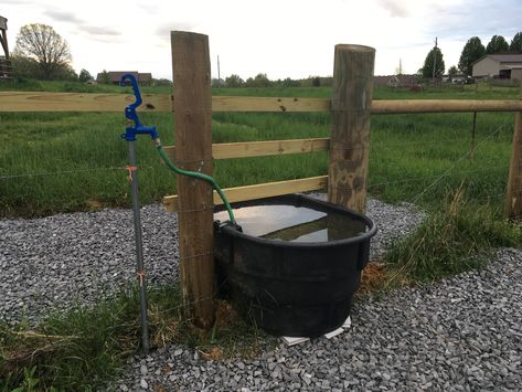 Livestock Water Trough Ideas, Horse Water Trough Ideas, Cattle Water Trough, Horse Water Trough, Cow Feeder, Cow Feed, Horse Trough, Feed Trough, Horse Fence