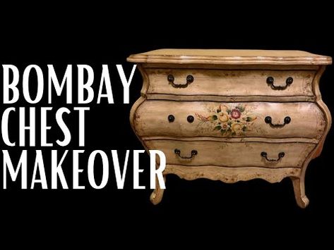 Bombay Furniture Makeover, Bombay Chest Makeover, Bombay Dresser, Old Entertainment Centers, Chests Diy, Chest Makeover, Bombay Chest, Style Chest Of Drawers, Nightstand Makeover