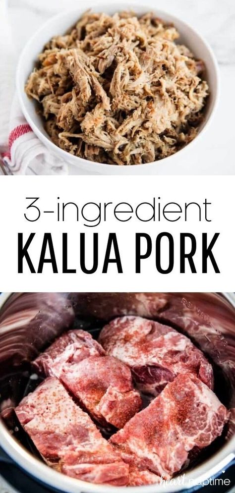 Kalua Pork Instant Pot, Kaluha Pork, Kalua Pork Crockpot, Instant Pot Kalua Pork, Kalua Pulled Pork, Crockpot Pork Shoulder, Pork Instant Pot, Pork Shoulder Recipes, Pork Recipes For Dinner