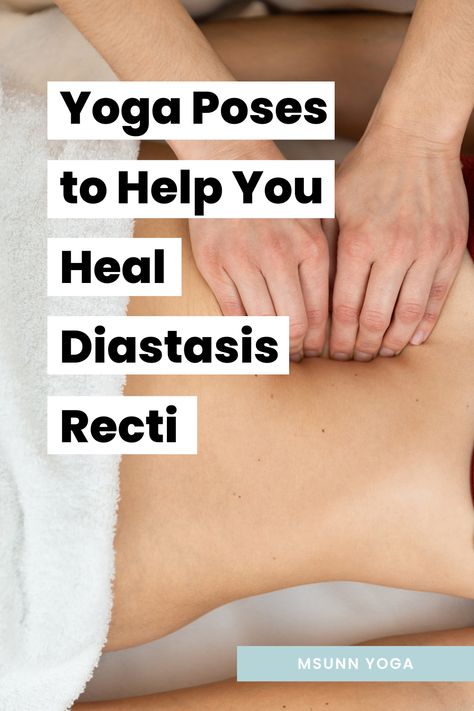 In this yoga workout for diastasis recti, you'll discover diastasis recti poses to help diastasis recti repair. Workouts For Diastasis Recti, Workout For Diastasis Recti, Belly Skin Tightening, Core Yoga Poses, Yoga For Knees, Diastasis Recti Repair, C Section Workout, Muscle Separation, Postpartum Yoga