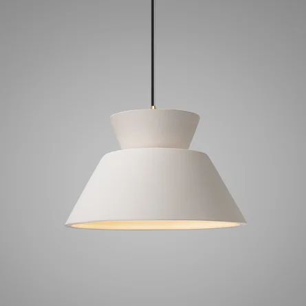 AllModern Nora 1 - Light Single Geometric LED Pendant | Wayfair.ca Textured Pendant Light, Organic Modern Lighting, Geometric Pendant Light, Ceramic Collection, Justice Design, Ceramic Bisque, Gold Ceramic, Handcrafted Ceramics, Hanging Pendant Lights