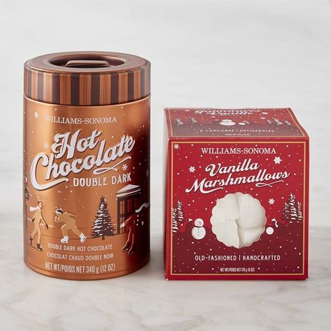 Double Dark Hot Chocolate and Vanilla Marshmallow Set Dark Hot Chocolate, Gourmet Hot Chocolate, Salted Caramel Hot Chocolate, Classic Hot Chocolate, Hot Chocolate Gift, Hot Chocolate Gifts, Vanilla Marshmallows, Christmas Bookmarks, Christmas Hot Chocolate