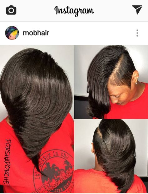 Mohawk Quick Weave Hairstyles, Mohawk Quick Weave, Trendy Short Hairstyles, Shaved Side, Black Hair Short Cuts, Shaved Side Hairstyles, Hairstyles Black Women, Quick Weave Hairstyles, Short Sassy Hair