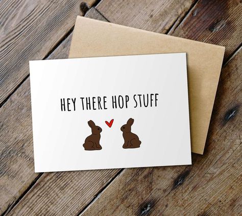 Easter Card For Boyfriend, Easter Card Sayings, Boyfriend Easter Basket, Funny Easter Cards, Pooh Drawing, Easter Puns, Diy Easter Cards, Winnie The Pooh Drawing, Boyfriend Funny