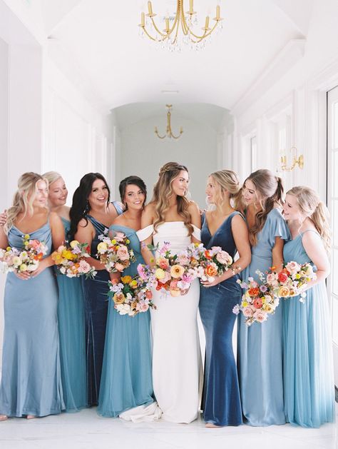 Colorful Spring Wedding, Wildflower Wedding Theme, Spring Bridesmaid Dresses, Party Colors, Bridesmaid Colors, Spring Wedding Colors, Bright Wedding, Summer Wedding Colors, Wedding Theme Colors