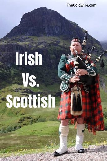 Want to know the difference between the Irish and Scottish? In this complete guide, well give you everything you need to know. Scottish On St Patricks Day, Irish Kilts Men, Scottish Kilts Men, Scottish Aesthetic, Scottish Traditions, English Folklore, Scottish Men, Celtic History, Irish Kilt