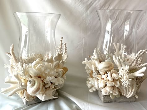 Seashell Decorations, Seashell Art Diy, Art Coquillage, Seashell Wall Art, Seashell Projects, Oyster Shell Crafts, Shells Diy, Astuces Diy, Shell Crafts Diy