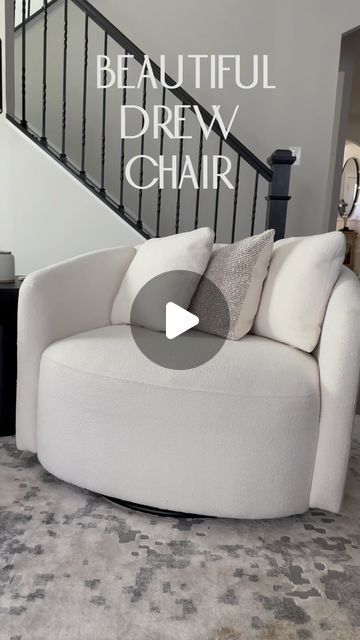 House of Covington | Home Inspiration | Home Finds on Instagram: "Can you believe this chair is only $298?! I love this swivel chair so much, I had to buy 2! It’s so comfy and cozy! I can easily curl up in this chair and fall asleep 😴 and both the kids fit in just one chair 😮, so it’s spacious and perfect for a family room. @drewbarrymore definitely made this chair right! 

If you’re nervous about having a light colored chair, theres a new charcoal color available! Who loves a good swivel chair for your family room or reading nook?

Comment CHAIR below, and I’ll send you link to our favorite new chairs in the family room or click the link in my bio to shop my home on LTK! 💫 

Like, share, and tag someone who needs this chair!

Follow @houseofcovington for more #homeinspo 
#drewchair #sw Cuddle Chair, Home Finds, Colorful Chairs, Home Inspiration, Fall Asleep, Cozy Space, Tag Someone Who, Charcoal Color, Reading Nook