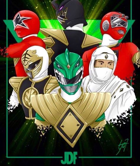 Tommy Power Ranger Through The Years Tommy Oliver Power Rangers Art, Jason David Frank Tommy Oliver, Power Rangers Tommy Oliver, Power Rangers Tattoo, Tommy Oliver Power Rangers, Power Rangers Poster, Dino Rangers, Green Power Ranger, Jason David Frank