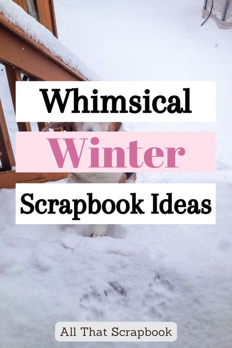 Winter scrapbook Make A Scrapbook, Winter Scrapbook Layouts, Winter Scrapbook, Christmas Scrapbook Paper, Winter Scrapbooking, January Activities, Christmas Scrapbook Pages, Scrapbook Design Layout, Christmas Scrapbook Layouts