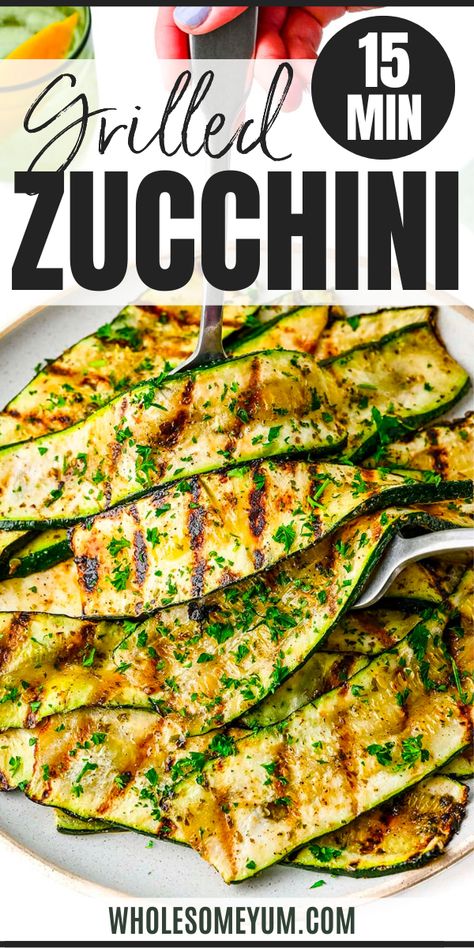 Grilled Zucchini Zucchini Recipes Easy Simple, Grill Zucchini Recipes, Zucchini Grilled Recipes, Grilled Zucchini Recipes, Easy Zucchini Recipes, Wholesome Yum, Zucchini Recipe, Rice Side, Healthy Vegetable Recipes