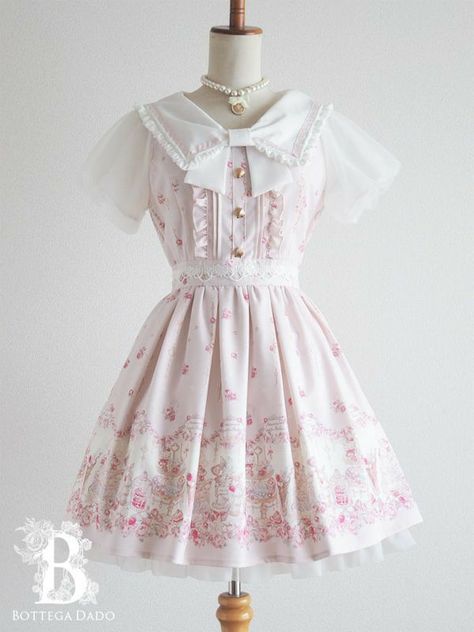 Kawaii Inspiration, Himekaji Outfits, Lisa Dress, Aphrodite Aesthetic, Pastel Vintage, Fantasy Dresses, Liz Lisa, Kawaii Fashion Outfits, Illustration Fashion Design