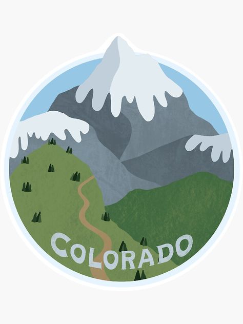 "Colorado mountains stickers " Sticker by FARRAH7 | Redbubble Colorado Stickers, Colorado Mountains, Superhero Logos, Top Artists, Sticker Design, Colorado, Vinyl Sticker, Vinyl, For Sale