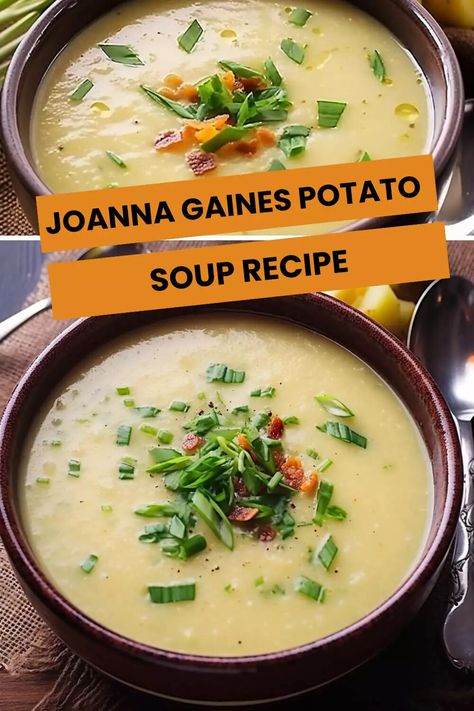 Joanna Gaines Potato Soup Recipe – Hungarian Chef Joanna Gaines Soup, Joanna Gaines Kitchen, Joanna Gaines Recipes, Food Network Chefs, Creamy Potato Soup, Cubed Potatoes, Potato Soup Recipe, Crumbled Bacon, How To Cook Sausage