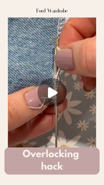 Annie Stafford - Learn to sew on Instagram: "Do as I say, not as I do 😫  I use to always cut off these thread tails, because what other option did I have? 💁🏼‍♀️  It wasn’t untill I came across this sewing hack that involves threading the tail back up your overlocking stitch to secure it, that I knew I had a new sewing hack to tuck up my sleeve.  By threading the tail back up the overlocking chain, it secures it, similar to a backstitch on a sewing machine.  Have you triced this sewing hack before? Comment below 👇🏻  Live, laugh, love, learn to sew 🐰  Annie xx  #sewing #sewistsofinstagram #sewinghacks #sewingtipsandtricks #sewingproject" Hand Sewing Hacks, Overlocking Stitch, Learn To Sew, Live Laugh Love, Threading, Sewing Hacks, Sewing Tutorials, Cut Off, Sewing Machine