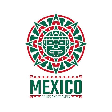 Free vector flat design mexico logo desi... | Free Vector #Freepik #freevector #personal-logo #logo #logo-design #logo-templates Mexico Logo Design, Mexican Logo Design Ideas, Mexican Logo Design Branding, Mexico Illustration Graphics, Mexico Typography, Team Builders, Legacy Projects, City Logo, Graphic Design Advertising