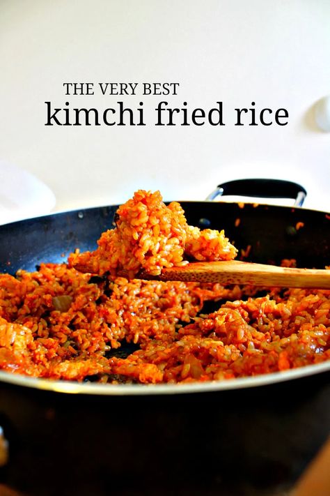 Kimchi Fried Rice Recipe, Kimchi Recipes, Korean Kimchi, Kimchi Fried Rice, Kimchi Recipe, Korean Recipes, Korean Dishes, Makanan Diet, Fried Rice Recipe