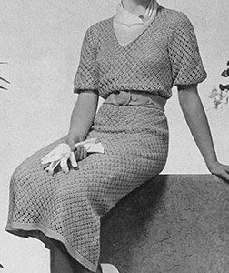 Country Club Dress Pattern #102 Vintage Crochet Dress, Country Club Dress, Knitted Dress Outfit, Cotton Lace Dress, Vintage Crochet Dresses, Party Wear Frocks, Crochet Dress Pattern Free, Vintage Crochet Patterns, Dress Patterns Free