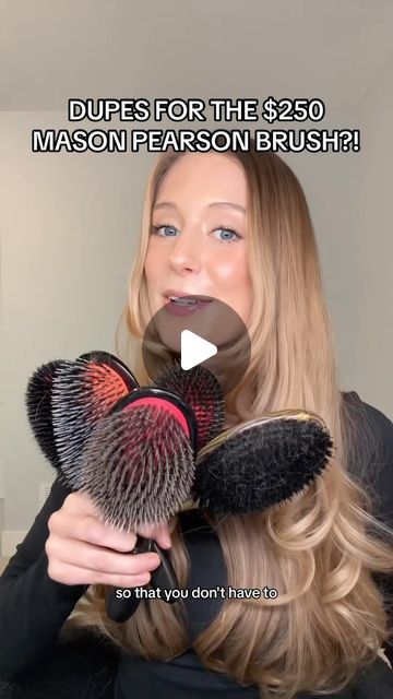 Abbey Yung on Instagram: "The Denman brush is linked in my bio under ‘ My Amazon Favorites’ > ‘Hair Tools & Accessories’ and both Mason Pearson & Oribe are in my bio under ‘Favorite Beauty Products’ > ‘Hair Tools & Accessories’ Did I miss any that I still need to try out?! #masonpearson #hairbrush #dupes #hairtools" Mason Pearson Brush Aesthetic, Mason Pearson Brush, Denman Brush, Mason Pearson, Amazon Favorites, Beauty Favorites, Girl Hair, Black Girls Hairstyles, Hair Brush