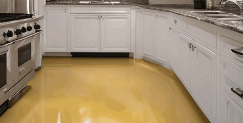 In recent years, epoxy flooring has gained significant popularity in residential and commercial spaces alike. Known for its durability, aesthetic appeal, and easy maintenance, epoxy flooring is often considered for various parts of a home, including kitchens. But are epoxy floors good for kitchens? Epoxy Floors In Home, Brick Floor Kitchen, Epoxy Floor Paint, Sponge City, Kitchen Flooring Options, Simple Cleaning Routine, Epoxy Floors, Epoxy Flooring, Brick Flooring