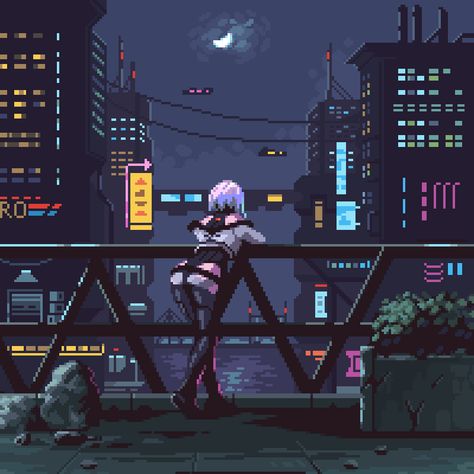 Cyberpunk Games, Cyberpunk Edgerunners, Anime City, Arte 8 Bits, 8bit Art, Cyberpunk Anime, Pixel Art Games, Cyberpunk Aesthetic, Cyberpunk City