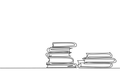 Books On Desk, Desk Library, Concept Paper, Line Doodles, Linkedin Background, Pile Of Books, Scribble Art, Abstract Art Diy, Book Tattoo