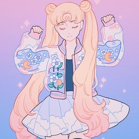 Meyoco Sailor Moon, Meyoco Art, Moon Jacket, Arte Do Kawaii, Sailor Moon Aesthetic, Princess Serenity, 강아지 그림, Sailor Moon Wallpaper, Japon Illustration