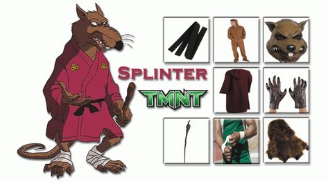 HAVE YOUR OWN SPLINTER COSTUME FROM TEENAGE MUTANT NINJA TURTLES - FIND YOUR FUTURE Master Splinter Costume, Ninja Turtle Master Splinter, Diy Ninja Turtle Mask, Splinter Costume, Shredder Costume Diy Ninja Turtles, Splinter Tmnt, The Ninja Turtles, Ninja Turtles 2, Rise Of The Teenage Mutant Ninja Turtles Hoodie