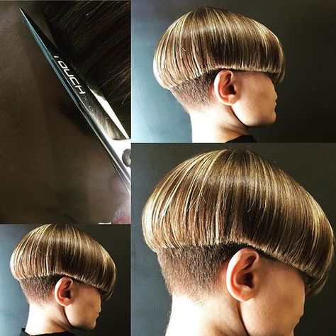 Bowlcut Haircut, Haircut Boys, Bob Haircut For Girls, Thick Bangs, 2017 Hair Trends, Bowl Haircuts, Mushroom Hair, Medium Bob Haircut, Beachy Hair