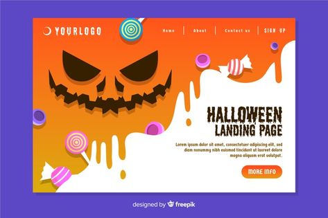 Ide Halloween, Hallowen Idea, Halloween Web Design, Halloween Design Graphic, Halloween Land, Halloween Template, Banner Inspiration, Halloween Web, Front End Design