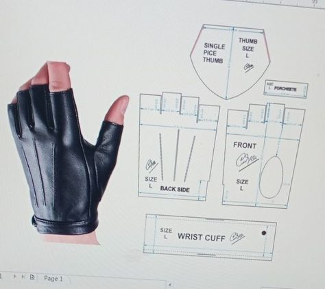 Leather Glove Pattern, Leather Gloves Pattern How To Make, How To Sew Gloves, Glove Pattern Sewing, Diy Leather Gloves, Sew Gloves, Gloves Pattern Sewing, Gloves Sewing Pattern, Leather Gloves Pattern