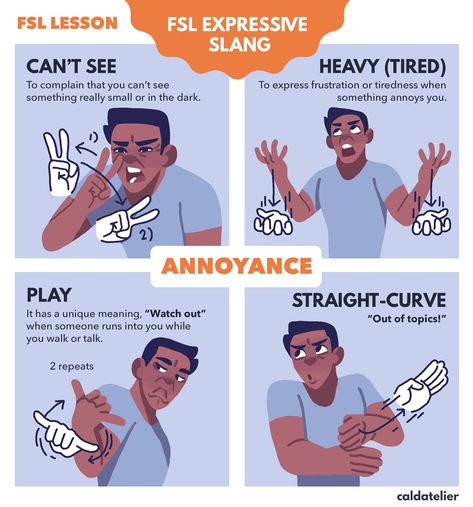 Caldatelier - Let's Learn FSL Filipino Sign Language... Swearing In Sign Language, Shut Up In Sign Language, How To Learn Sign Language, Sign Language Sentences, Filipino Sign Language, Basic Asl, Simple Sign Language, Learning Asl, Sign Language Art