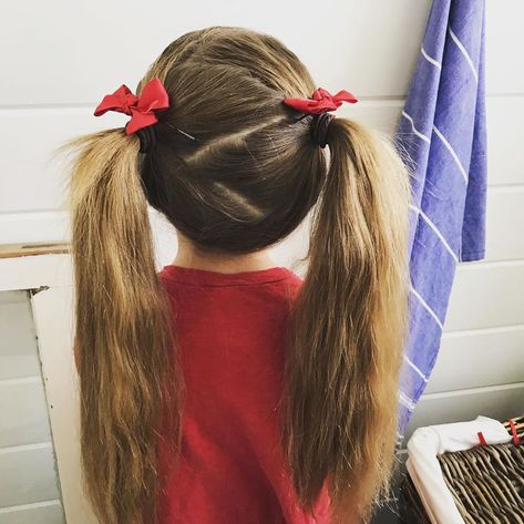 She has been wanting piggy tails lately. 🐖 #longhairstyles #littlegirlhairstyles#piggytailhair# Piggy Tails, Long Hair Styles, Canvas, Hair, Instagram