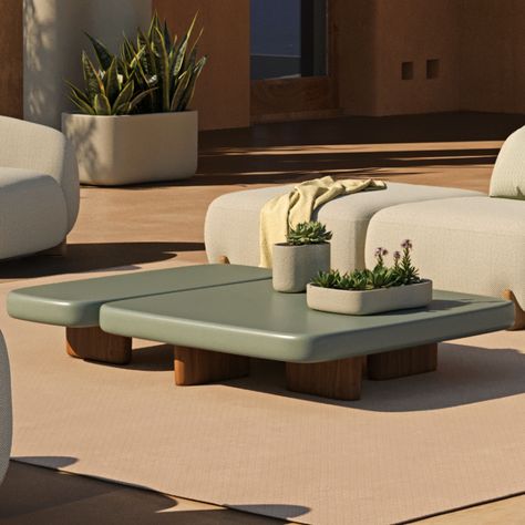 Vondom Milos Coffee Table | XL at Viva Lagoon. Browse our wide collection of designer Outdoor furniture. Free UK delivery. Outdoor Lounge Table, Coffee Table Outdoor, Designer Outdoor Furniture, Polished Cement, Table Square, Outdoor Coffee Table, Furniture Free, Outdoor Furniture Design, Square Coffee Table