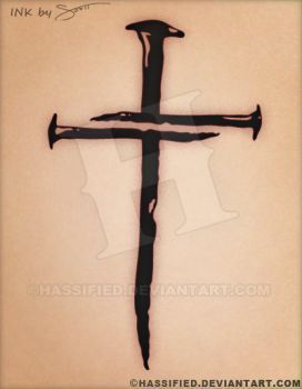 Cross Made Of Nails Tattoo, Cross Made Out Of Nails Tattoo, Cross Of Nails Tattoo, 3 Nails Cross Tattoo, Forearm Cross Tattoo Men, Nail Cross Tattoo, Cross Shoulder Tattoos, Christian Cross Tattoos, Valhalla Tattoo