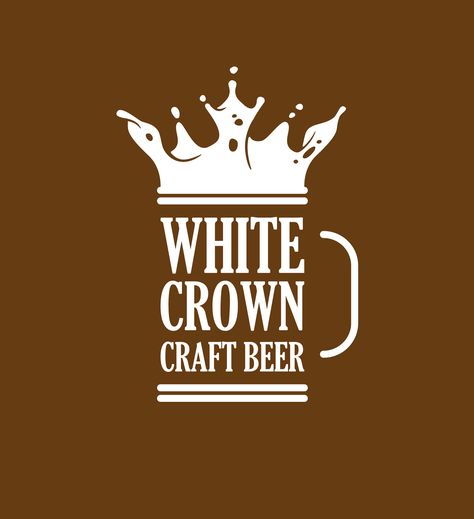 white crown - craft beer | Brands of the World™ | Download vector logos and logotypes Craft Beer Logo, Beer Logo Design, Pub Logo, Brewery Logos, Craft Beer Brands, Brewery Logo, Craft Beer Labels, White Crown, Crown Crafts