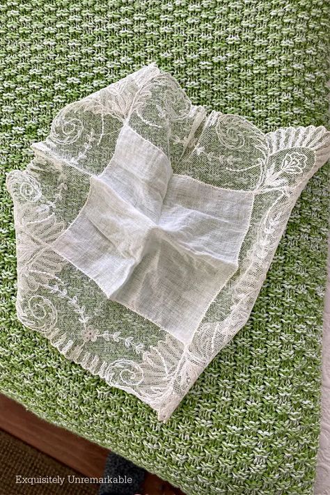 Wrinkled Lace Handkerchief