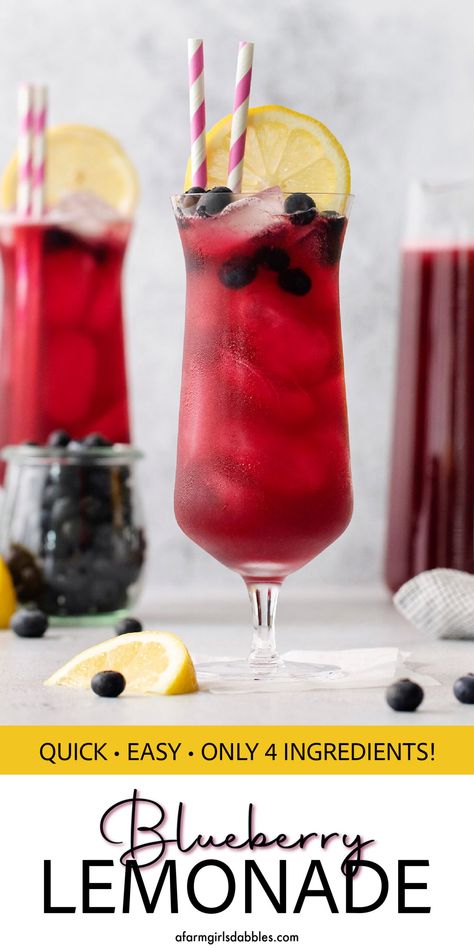 Blueberry Lemonade Recipe, Orange Creamsicle Cookies, Fresh Lemonade Recipe, Creamsicle Cookies, Blueberry Puree, Blueberry Dump Cakes, Homemade Lemonade Recipes, Basil Lemonade, Vodka Lemonade