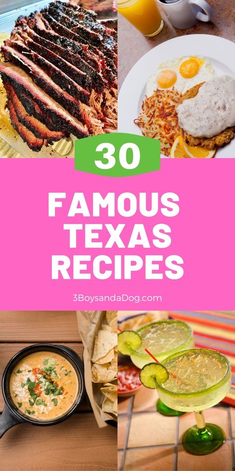 Texas Menu Ideas, Texas Dinner Recipes, Texas Recipes Authentic, Texas Food Recipes, Alabama Recipes, Steak Enchiladas, State Recipes, Puffy Tacos, Texas Recipes