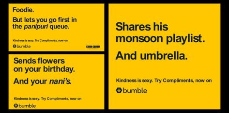 Campaigns We Like: Bumble launches kindness campaign with Aditya Roy Kapoor - MediaBrief Aditya Roy Kapoor, Bumble Dating, Roy Kapoor, Copy Ads, Pickup Lines, Kindness Matters, Dating App, Being Good, Social Networking