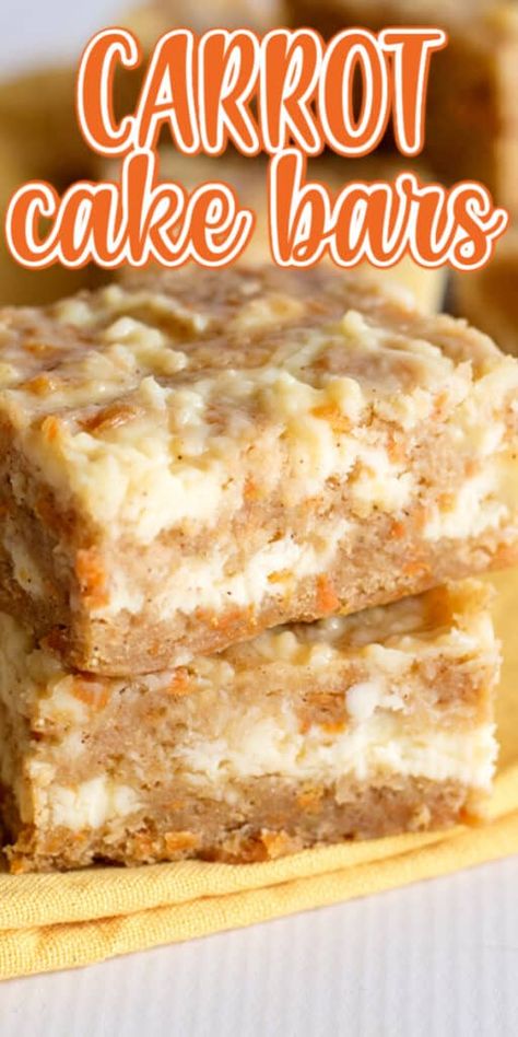 Easter Dessert Bars, Carrot Cake Bars Recipe, Easter Bars, Cake Bars Recipe, Carrot Cake Bars, Cake Bar, Dessert Bar Recipe, Cake Bars, Cookie Bar Recipes