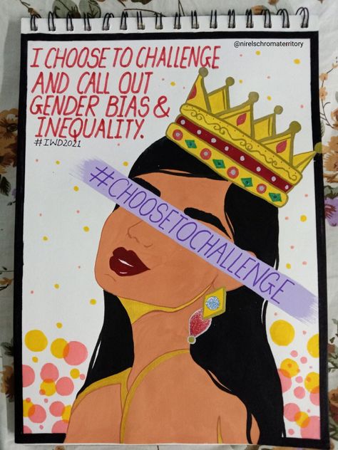 Women's Day Poster. Choose to challenge and call out gender bias and inequality. (Theme year: 2021) Gender Bias, Ladies Day, Disney Princess, Disney Characters, Disney, Fictional Characters, On Instagram, Instagram