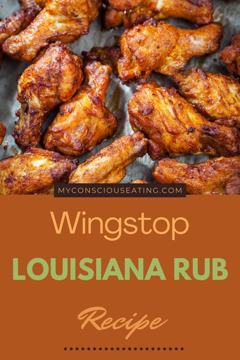 Stack of Louisiana Rub seasoned wings Spicy Dry Rub Chicken Wings, Louisiana Rub Wings Recipe Wingstop, Louisiana Rub Wingstop Recipe, Homemade Wingstop, Wingstop Louisiana Rub Recipe, Louisiana Rub, Dry Rub Wings, Chicken Wing Flavors, Dry Rub Chicken Wings