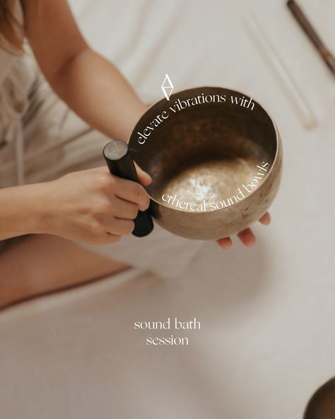 Immerse yourself in the transformative journey of a sound bath and experience the profound benefits it holds. 🎶✨ Sound baths offer a sacred space for deep relaxation, where the therapeutic sounds and frequencies guide you into a state of inner peace. 🌈 Ready to experience the blissful magic of a sound bath from the comfort of your own space? 💫 Book a virtual or live (in LA and Austin) sound bath session now. #SoundBathJourney #HarmonizeYourBeing #ElevateYourVibrations #VirtualSoundBath Sound Bath Photoshoot, Sound Bath Meditation, Sound Baths, Tea Spa, Yoga Studio Design, Wellness Studio, Yoga Inspo, Sound Meditation, Sound Bath