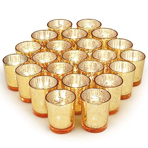 Gold Votive Candle Holders, Gold Votive Candles, Mercury Glass Candles, Mercury Glass Candle Holders, Glass Tealight Candle Holders, Mercury Glass Votives, Glass Votive Candle Holders, Gold Candle Holders, Gold Party Decorations