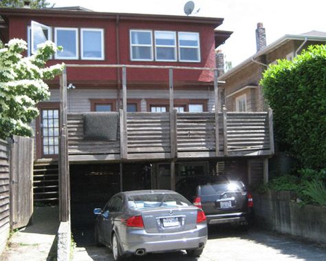 carport under deck by basement - Google Search Pergola Decorations, Under Deck, Pergola Plans Design, Basement Entrance, Pergola Carport, Outdoor Glider, Furniture Remodeling, Adirondack Furniture, Carport Garage